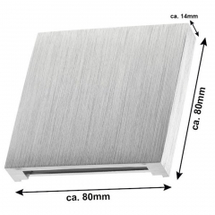 LED Wand- Treppenleuchte Aluminium Stufenbeleuchtung 230V nur 1W warmwei